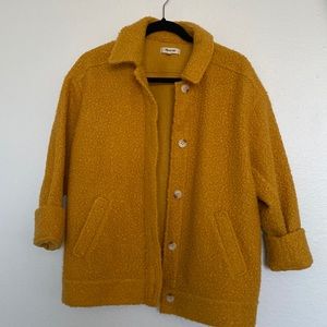 Mustard yellow madewell shirt jacket